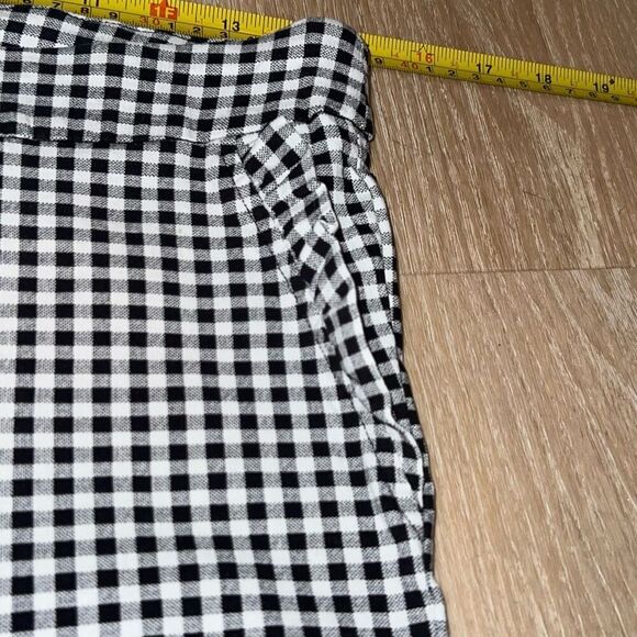JL Jules & Leopold Gingham Plaid Stretch Pull on Cropped Pants, Women’s Medium - Picture 7 of 11